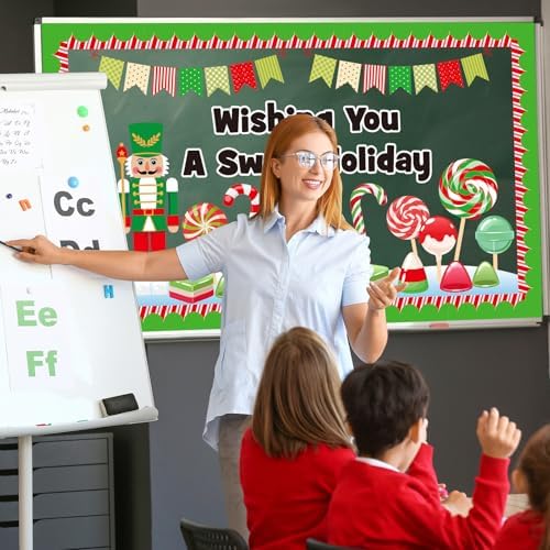 Glicholi Christmas Peppermint Bulletin Board Set