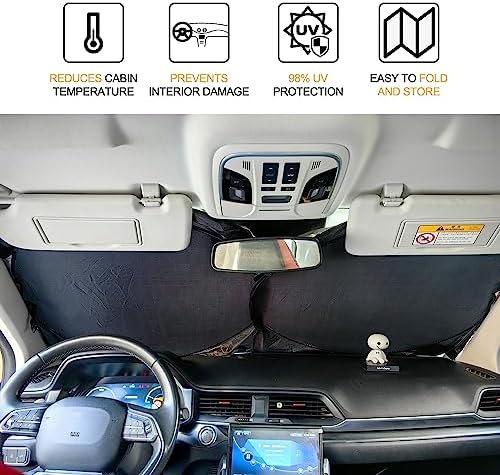 XHRING Windshield Sun Shade for Mercedes Benz