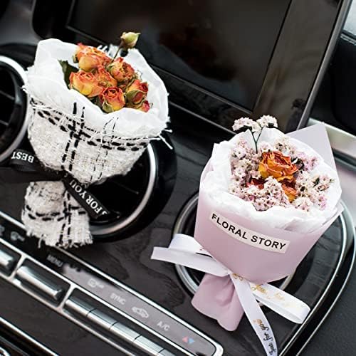 SWR Car Dry Flower Bouquet Air Freshener Clip Diffuser Decoration