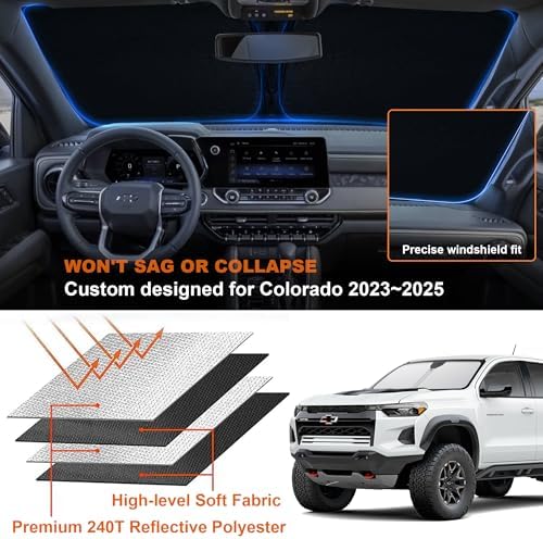 Chevrolet Colorado Windshield Sun Shade 2023 2024 2025