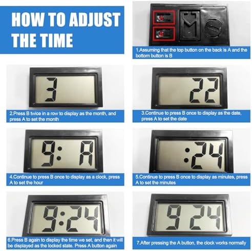 Shudyear Small Digital Clock with Jumbo LCD Display 1