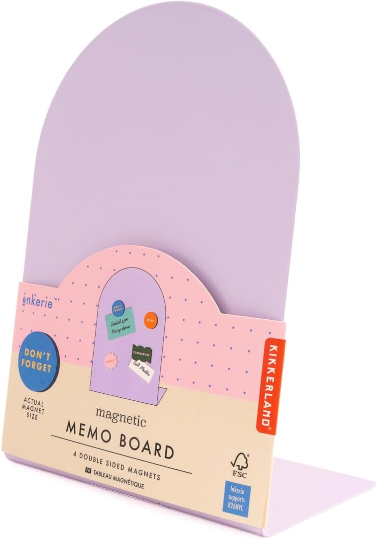 Kikkerland Inkerie Purple Magnetic Memo Board 1
