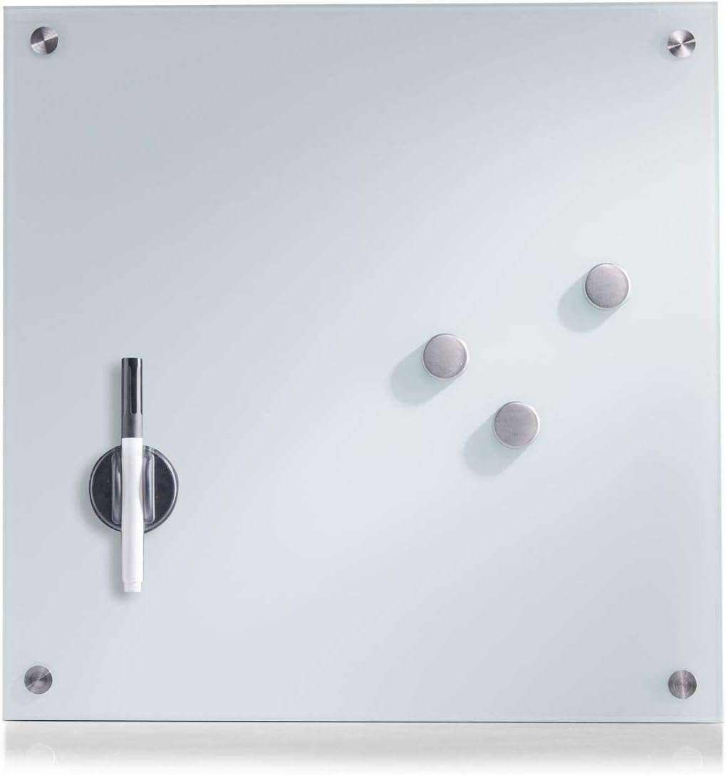 11600 Memo Board 40x40 White Glass