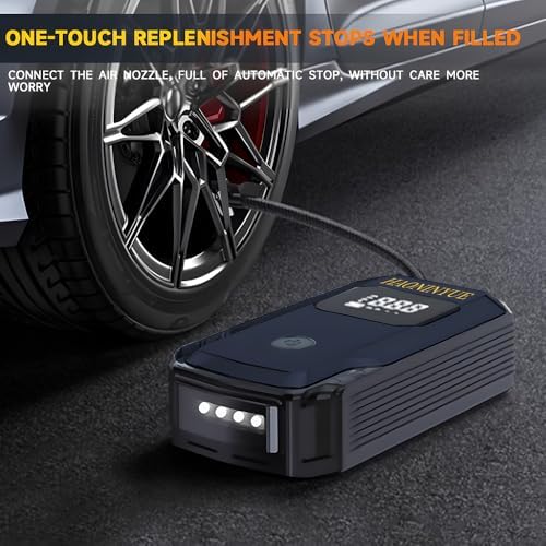 HAONINYUE 12V Emergency Starter with Air Compressor