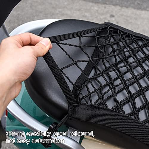 2PCS High Elastic Motorcycle Bungee Cargo Net with Adjustable Hooks