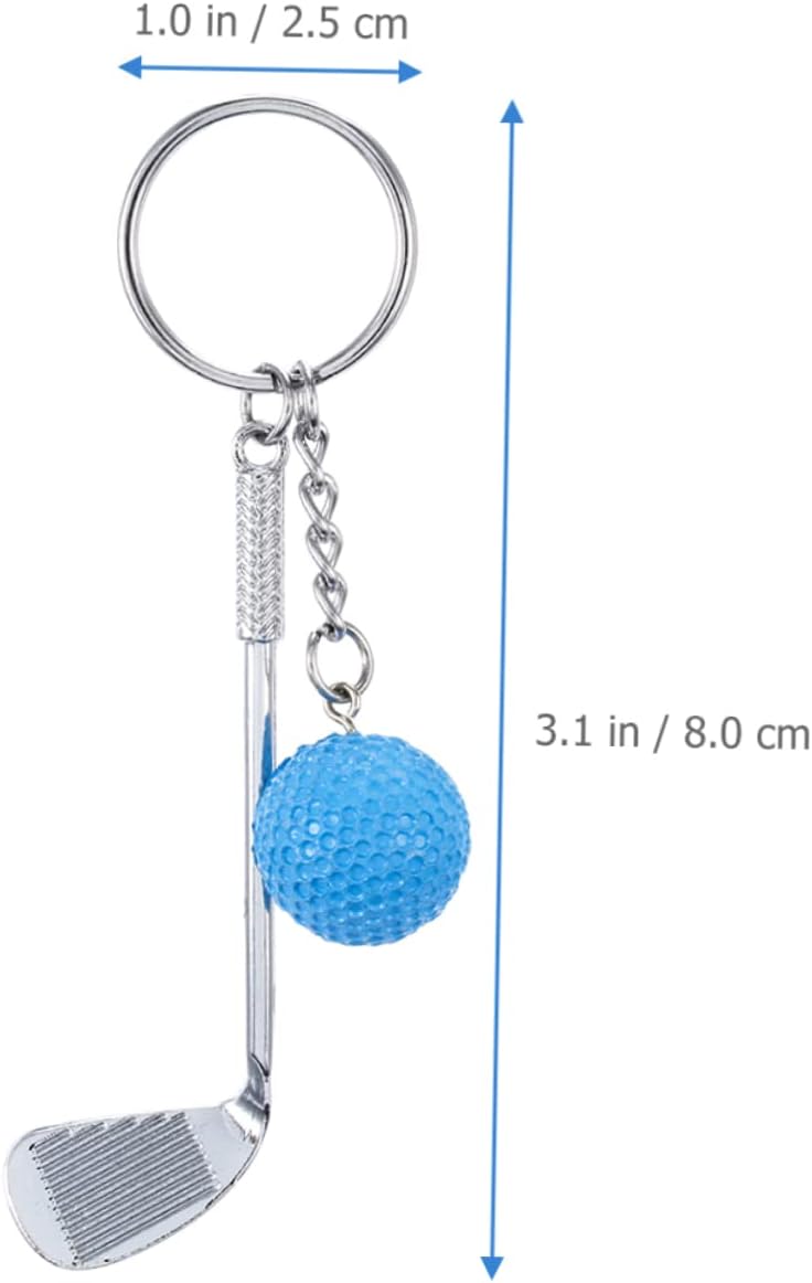3pcs Golf Keychain Backpack Charms Durable Keyring Holders for Golf Lovers