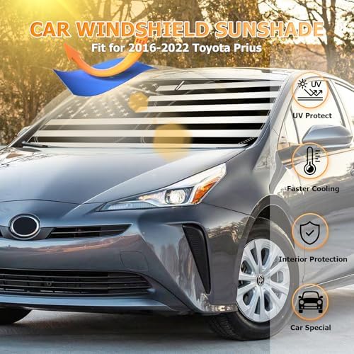 Bestview Windshield Sun Shade Custom Fit for 2016-2022 Toyota Prius