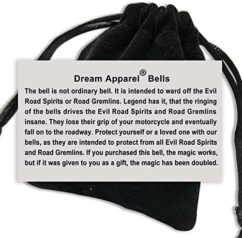 Dream Apparel 2 Pack Motorcycle Bells with Hangers and Legend Cards