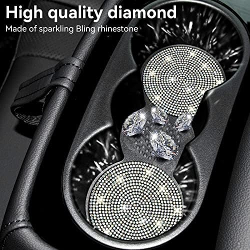 SINGARO Bling Cup Holder Coasters for Car 2PCS