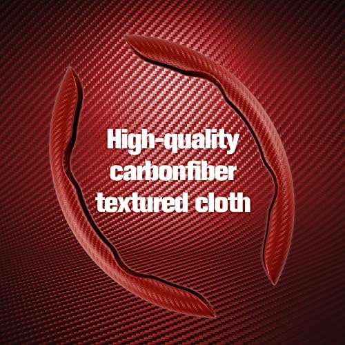 Amiss Carbon Fiber Steering Wheel Protector Red