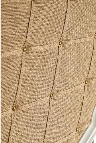 SOFE Arched Bulletin Board 36x24 Inches White Linen Frame