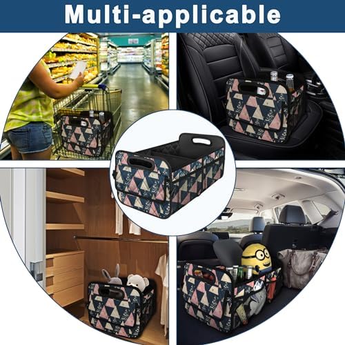 Deosk Trunk Organizer with 6 Big Pockets 50L Waterproof for Car SUV