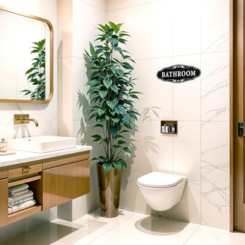 Bathroom Signs Decor 925 X 37 Inch Waterproof Wall Stickers
