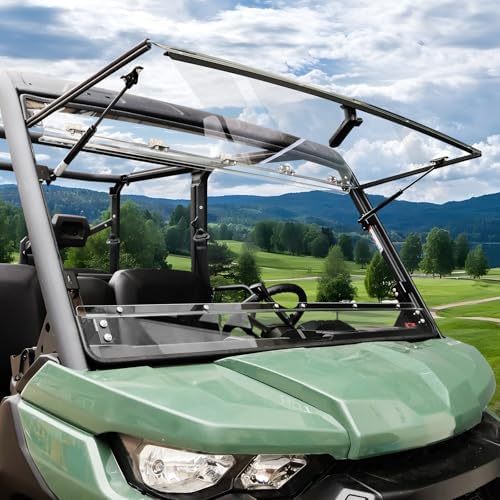StarknightMT Flip Windshield for Can-Am Defender 2016-2024