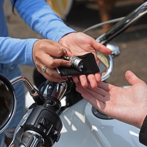Guardian Bell USA Flag Keychain for Motorcycle