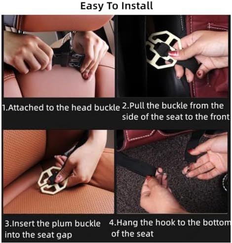HURESON Upgraded Foldable Seat Back Organizer with Trash Can and Table Tray