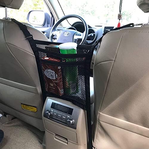 Car Seat Back Mesh Organizer for Pets and Kids