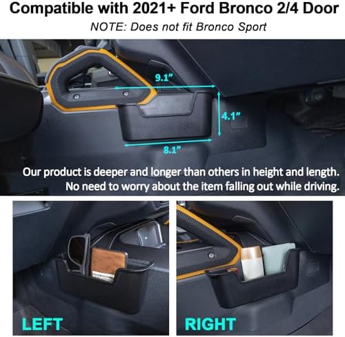 TOPINSTALL Gear Shifter Organizer for Ford Bronco 2021-2025