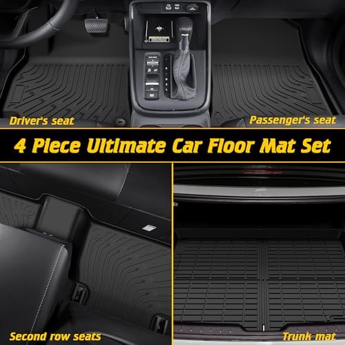 TIEZFUL Floor Mats Set for KIA K4 2025 Black