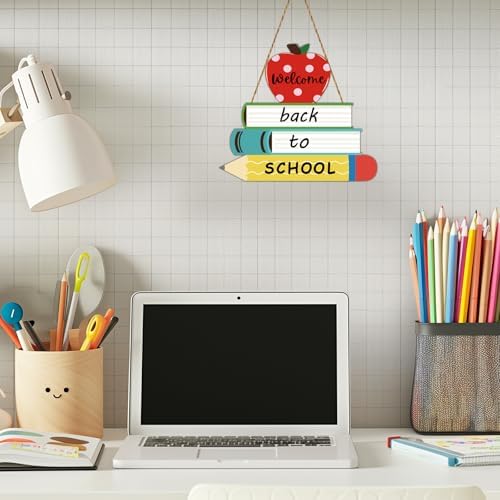 YUNKKIN Back-to-School Welcome Sign Door Decorations