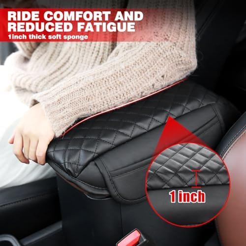 Mabett Center Console Armrest Cover for Ford Maverick 2022-2025 Black