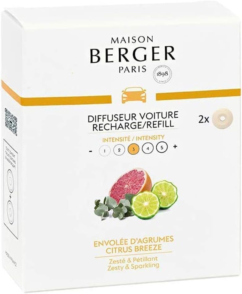 Maison Berger 2 Ceramic Pods for Car Air Freshener Diffuser