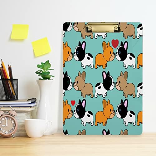 Eionryn Sweet French Bulldog Clipboard Silver