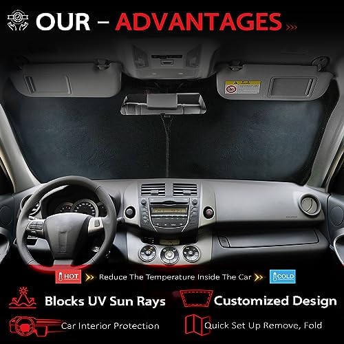 KAYZT Windshield Sun Shade for Cadillac XT5 2017-2025
