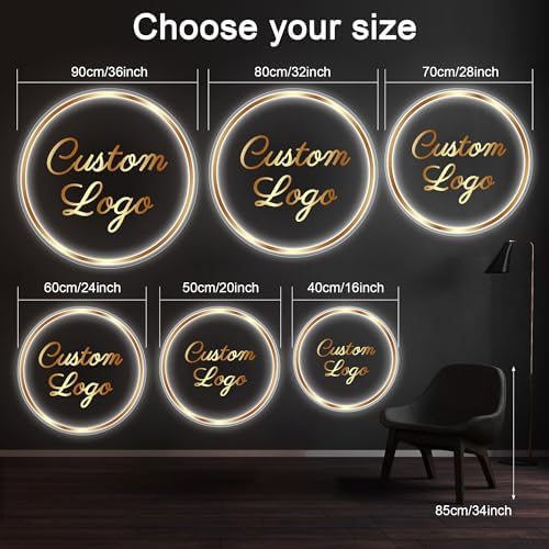 Custom Neon Logo Sign LED Backlit Acrylic Metal Business Sign