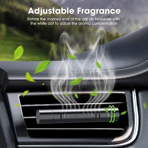 Home-Cloud 2 Pack Car Air Freshener Clips with 12 Refill Sticks