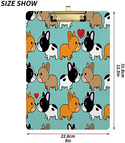 Eionryn Sweet French Bulldog Clipboard Silver