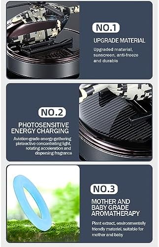 Solar Powered Helicopter Car Air Freshener Green