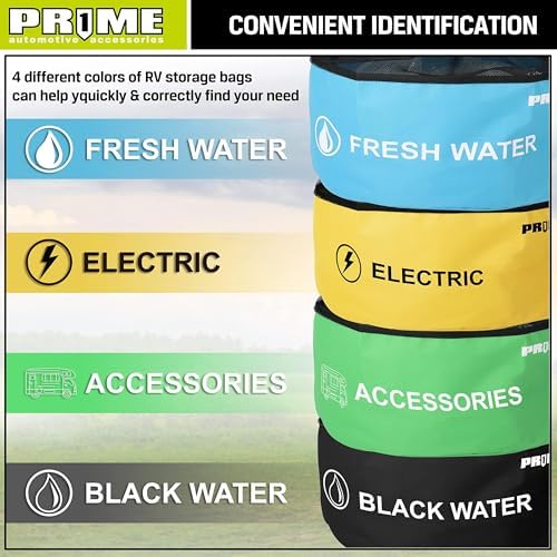 Prime 1 4 Pack Waterproof RV Hose Bags Storage Organizer