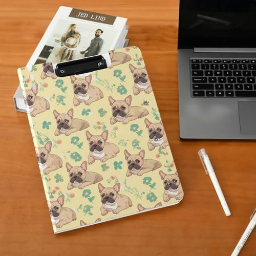 Cute Brown French Bulldog A4 Clipboard Folder