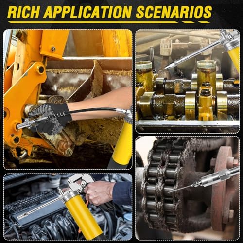 GETLMUL Grease Gun Kit 7000 PSI Heavy Duty