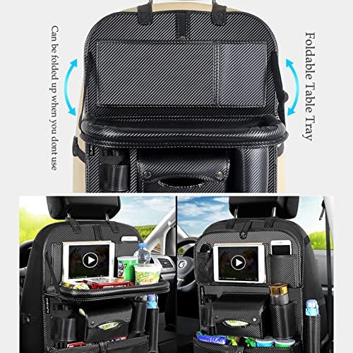 DurasikO Car Backseat Organizer with Foldable Table Tray