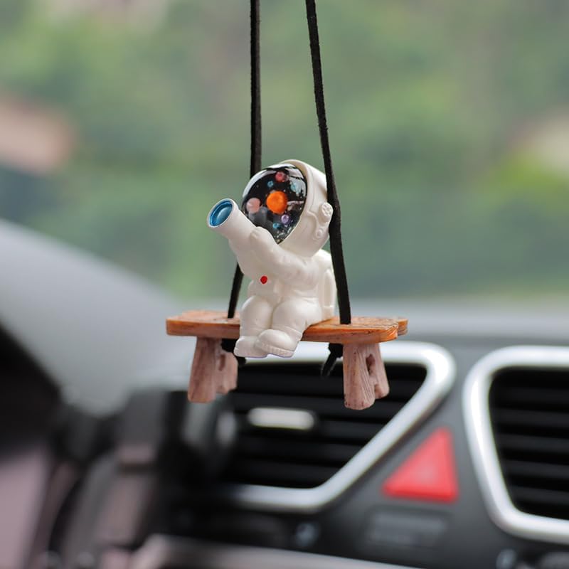 Cute Swinging Astronaut Car Hanging Ornament for Men and Women