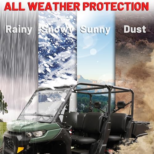 StarknightMT Flip Windshield for Can-Am Defender 2016-2024