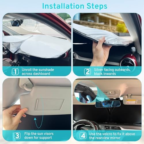 XHRING Windshield Sun Shade for Volvo XC40 2023-2026