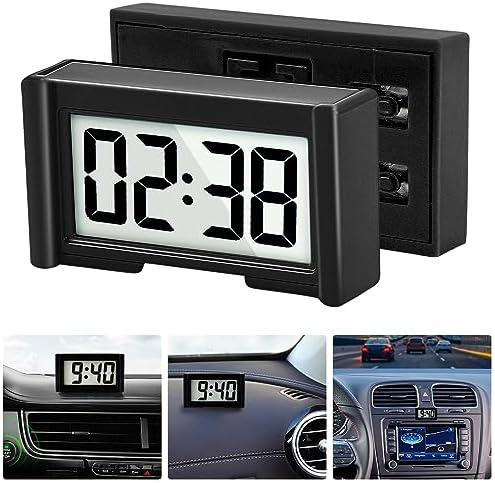 Youngfly Small Digital Clock with Stopwatch Black