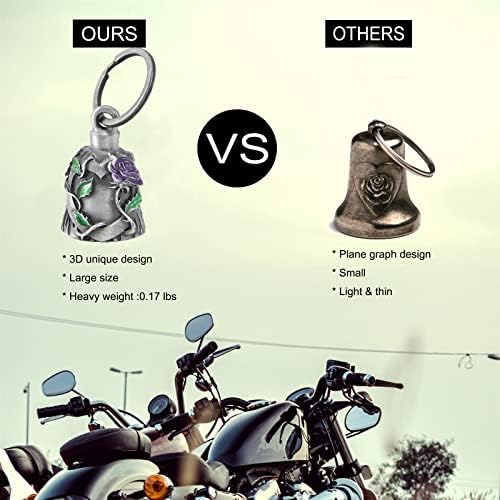 Rider Vibe 2Pack Motorcycle Bell with Hanger Keychain