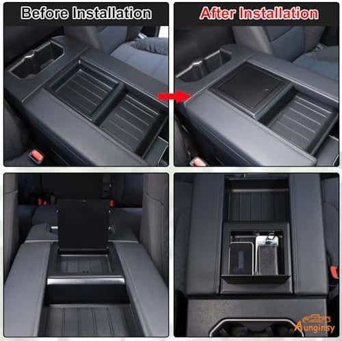 Aunginsy Armrest Storage Box Cover for Toyota Tundra 2022-2025