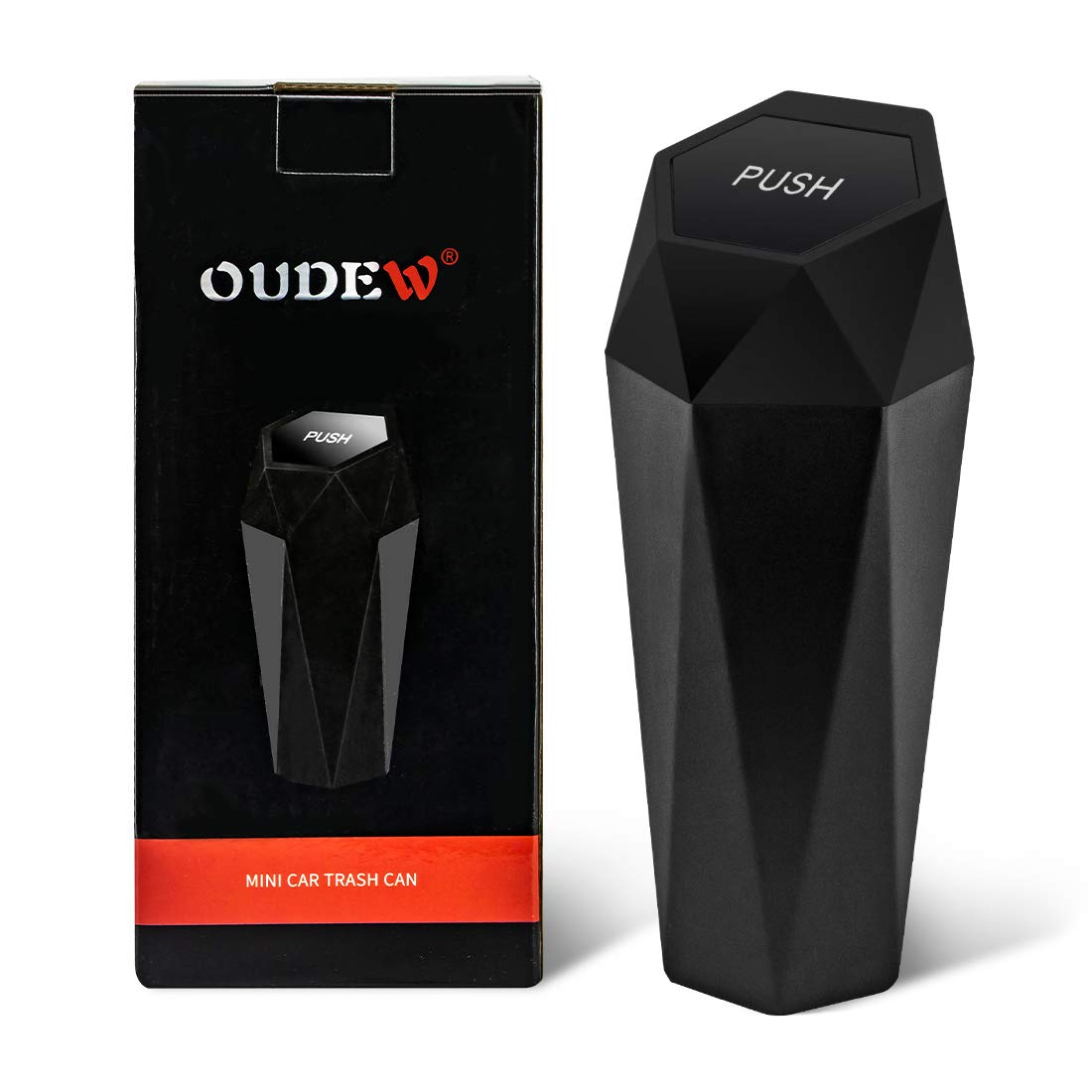 OUDEW Car Trash Can with 30 Detachable Bags