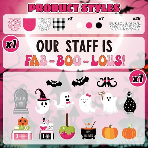 97Pcs Halloween Ghost Bulletin Board Decoration Set