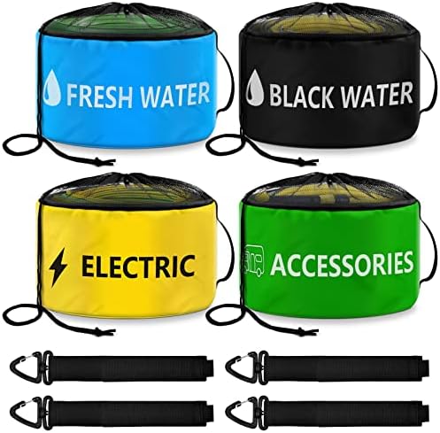 ERKOON 4-Pack Waterproof RV Hose Storage Bags