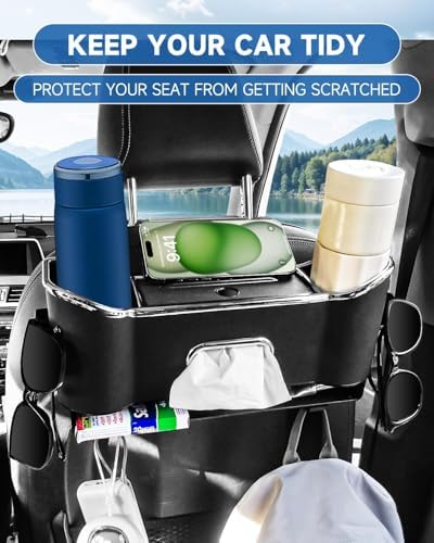 Car Seat Back Storage Box 5-in-1 Organizer