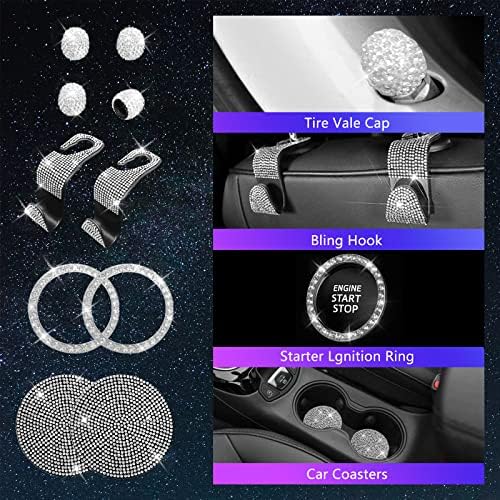 25PCS Bling Car Parts Set for Women