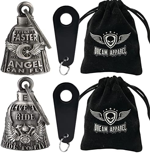 Dream Apparel 2 Pack Motorcycle Bells with Hangers 1