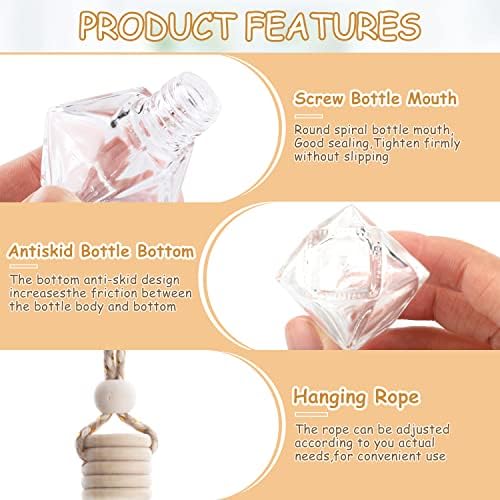 50 Pcs Set Diamond Shaped Glass Diffuser Vials