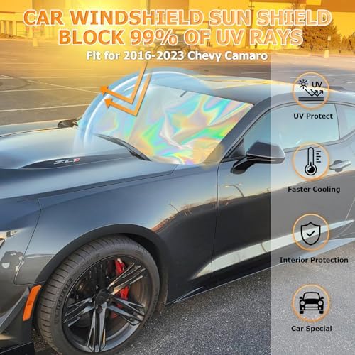 Bestview Windshield Sun Shade for Chevy Camaro 2016-2023